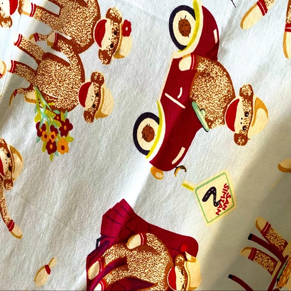 Vintage and Retired Nick and Nora Sock Monkey Pillowcases Set of 2 - Picture 4 of 4